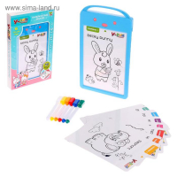 3D Планшет для рисования, 6 маркеров, звук МИКС