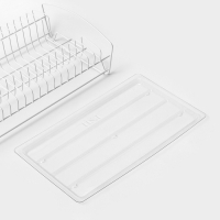 Сушилка для посуды с поддоном, 39×25×12 см, цвет белый Сушилка для посуды с поддоном, 39×25×12 см, цвет белый