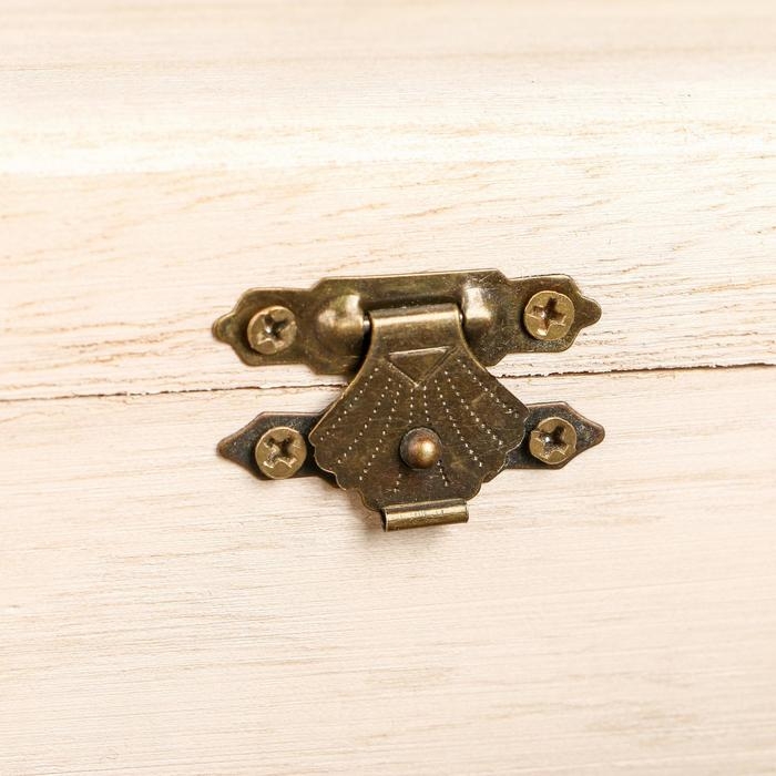 Шкатулка дерево для росписи прямоугольник "Орех" 9х5х6 см