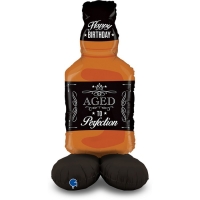 Шар фольгированный 50" «Бутылка Виски», фигура, на подставке Шар фольгированный 50" «Бутылка Виски», фигура, на подставке