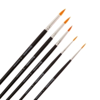 Набор кистей, синтетика, 5 штук, BRAUBERG (круглая, № 1, 2, 3, 4, 5), блистер Набор кистей, синтетика, 5 штук, BRAUBERG (круглая, № 1, 2, 3, 4, 5), блистер