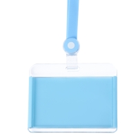 Бейдж горизонтальный 85 х 54 мм, ErichKrause акриловый корпус, силиконовая лента, микс