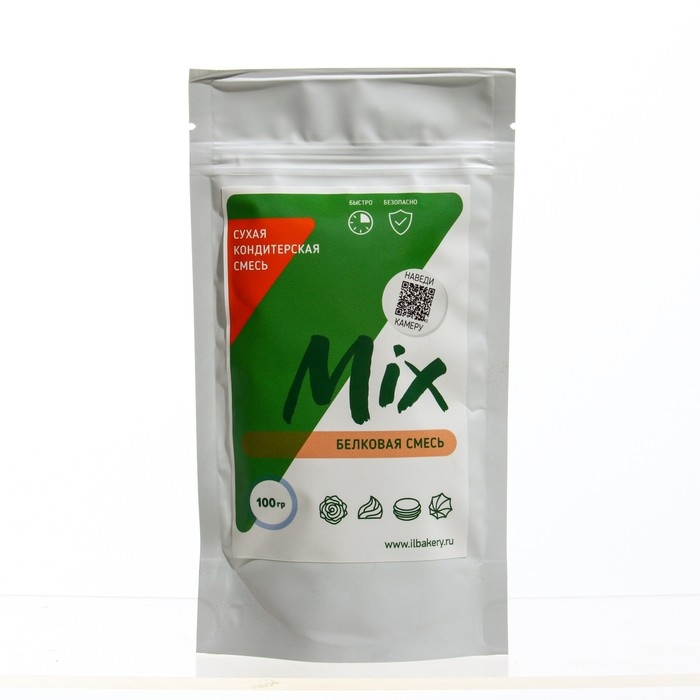 Сухая смесь для безе, зефира и птичьего молока (Mix) 100 г Сухая смесь для безе, зефира и птичьего молока (Mix) 100 г