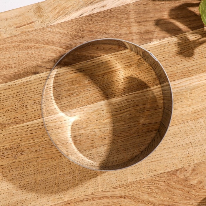 Форма для выкладки и выпечки Доляна &laquo;Кольцо&raquo;, 8&times;4 см, цвет серебристый