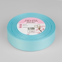 Лента репсовая, 25 мм, 23 &plusmn; 1 м, цвет светло-голубой №13