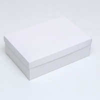 Коробка подарочная складная, упаковка, &laquo;Белая&raquo;, 30 х 20 х 9 см