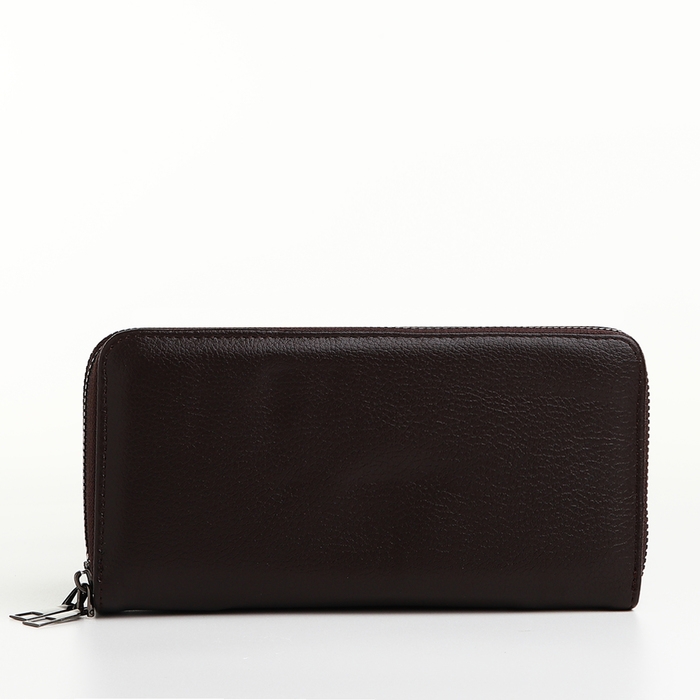 Портмоне-клатч мужской на молнии TEXTURA, цвет коричневый Портмоне-клатч мужской на молнии TEXTURA, цвет коричневый