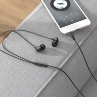 Наушники Hoco M94, проводные, вакуумные, микрофон, 1.2 м, чёрные Наушники Hoco M94, проводные, вакуумные, микрофон, 1.2 м, чёрные