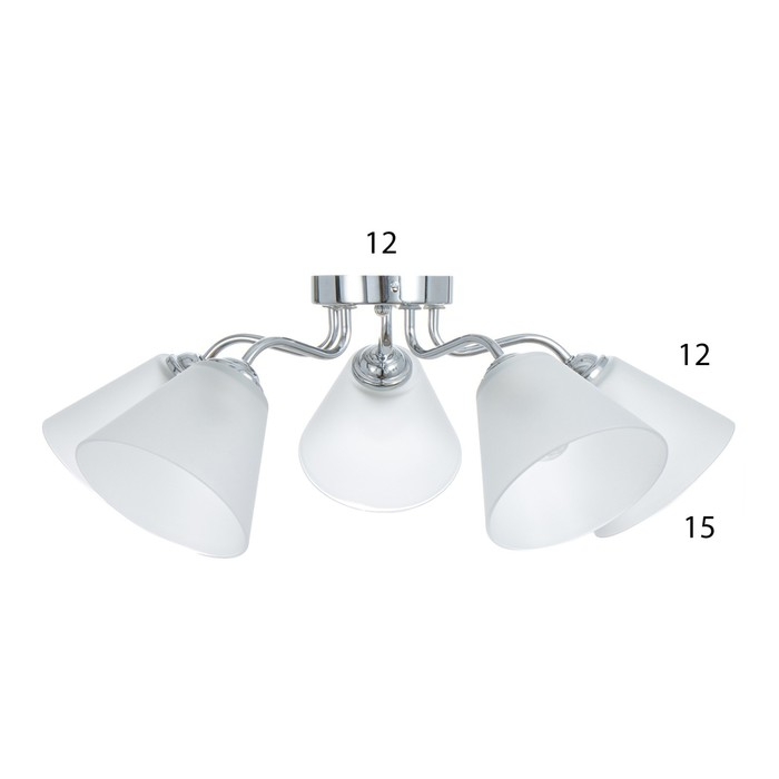 Люстра "Лорена" 5хЕ27 40Вт хром 55х55х36 см BayerLux