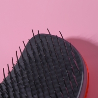 Расчёска массажная, 7,5 &times; 12,5 см, цвет оранжевый