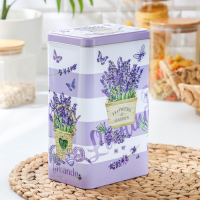 Банка с крышкой для сыпучих продуктов &laquo;Лаванда 2&raquo;, 2,7 л, 13,5&times;21,5 см, цвет сиреневый