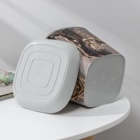 Горшок с поддоном &laquo;Мрамор&raquo;, 2,5 л, цвет светло-серый