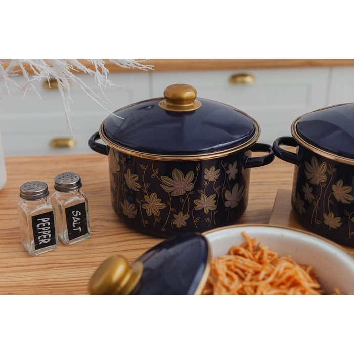 Набор для специй из стекла Доляна &laquo;Стиль&raquo;, 2 предмета: солонка 50 мл, перечница 50 мл, h=7 см