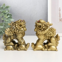 Нэцке полистоун "ПиЯО" под бронзу набор 2 шт 9х5,3х8,5 см Нэцке полистоун "ПиЯО" под бронзу набор 2 шт 9х5,3х8,5 см