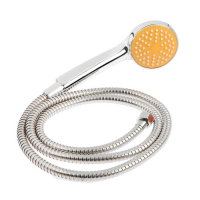 Смеситель для ванны Accoona A7182H, двухрычажный, желтый/хром Смеситель для ванны Accoona A7182H, двухрычажный, желтый/хром