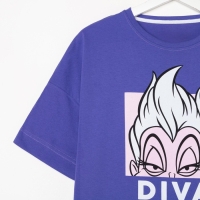 Футболка &laquo;Diva&raquo; Злодейки oversize, цвет фиолетовый