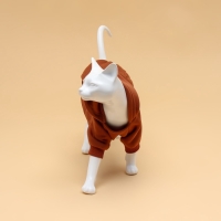 Толстовка для животных с капюшоном, размер S (ДС 35 см). Бежевая