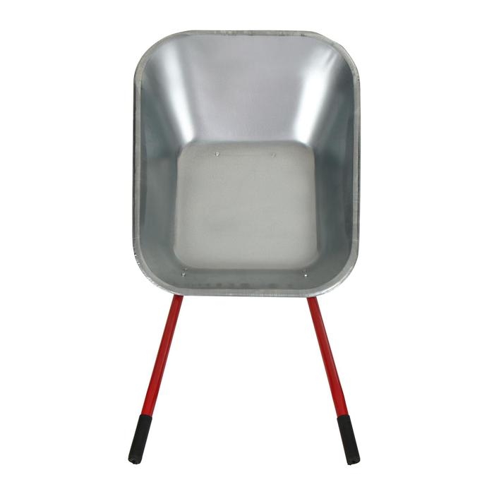 Тачка садовая, двухколёсная: груз/п 120 кг, объём 85 л, красные ручки Тачка садовая, двухколёсная: груз/п 120 кг, объём 85 л, красные ручки