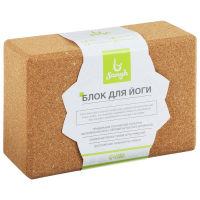 Блок для йоги Sangh, 15&times;22&times;7 см, пробка