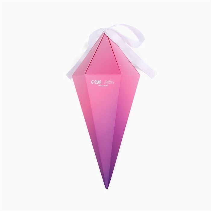 Переноска - шестиугольник для цветов &laquo;С любовью!&raquo;, розовая, 15 х 35 х 15 см