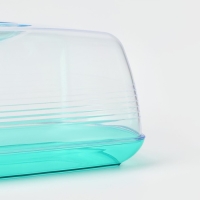 Хлебница &laquo;Fresh&raquo;, 23,5&times;14&times;10 см, цвет мятный-полупрозрачный