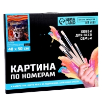 Картина по номерам на холсте с подрамником &laquo;Кот в поле&raquo;, 40 х 50 см