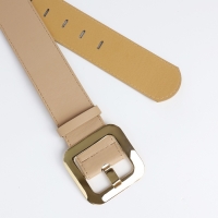 Ремень женский, ширина 4,8 см, пряжка металл, цвет бежевый