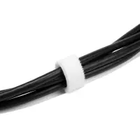 Лента-липучка для проводов 1000&times;10&times;1.5 мм ТУНДРА, белая, 1 шт.