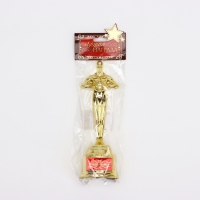 Кубок наградная фигура &laquo;Поздравляем&raquo;, оскар, пластик, 18 х 6,3 см.