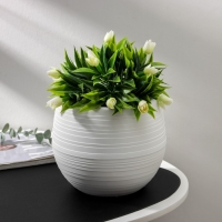 Горшок для цветов &laquo;Япония&raquo;, 2 л, цвет белый