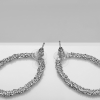 Серьги металл &laquo;Орбита&raquo;, цвет серебро