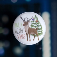 Светодиодная игрушка на липучке &laquo;Олень&raquo; 13 см, батарейки LR44х3 (в комплекте), свечение мульти