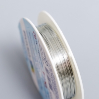 Проволока для бисера  "Gamma/Zlatka" 0,4 мм.10 м&plusmn;0.5 м, цв. под серебро