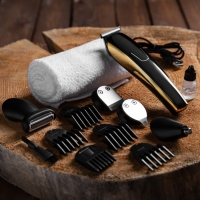 Набор для стрижки Luazon LTRI-15, 5 в 1, 6 Вт, 3/6/9/12 мм, триммер, АКБ, чёрный Набор для стрижки Luazon LTRI-15, 5 в 1, 6 Вт, 3/6/9/12 мм, триммер, АКБ, чёрный