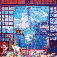 Пазл деревянный фигурный &laquo;Котики&raquo;, 177 элементов