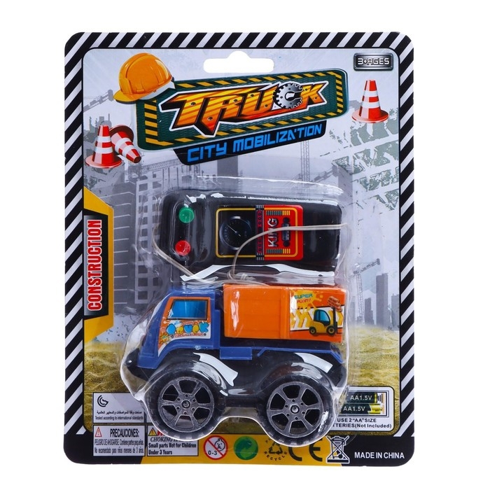 Машина &laquo;Стройтехника&raquo;, на дистанционном управлении, работает от батареек, МИКС