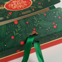 Коробка подарочная новогодняя складная &laquo;С новым годом&raquo;, 16.5 х 12.5 х 5 см, Новый год