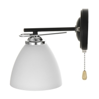 Бра 2019/1 E27 60Вт хром+черный 18х13,5х17 см