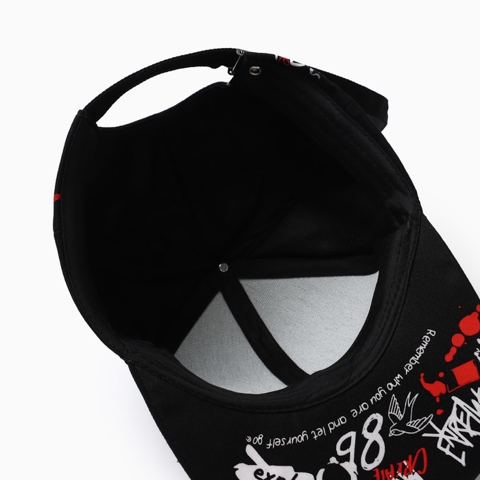 Кепка мужская MINAKU Кепка мужская MINAKU "What" цвет чёрный, р-р 58