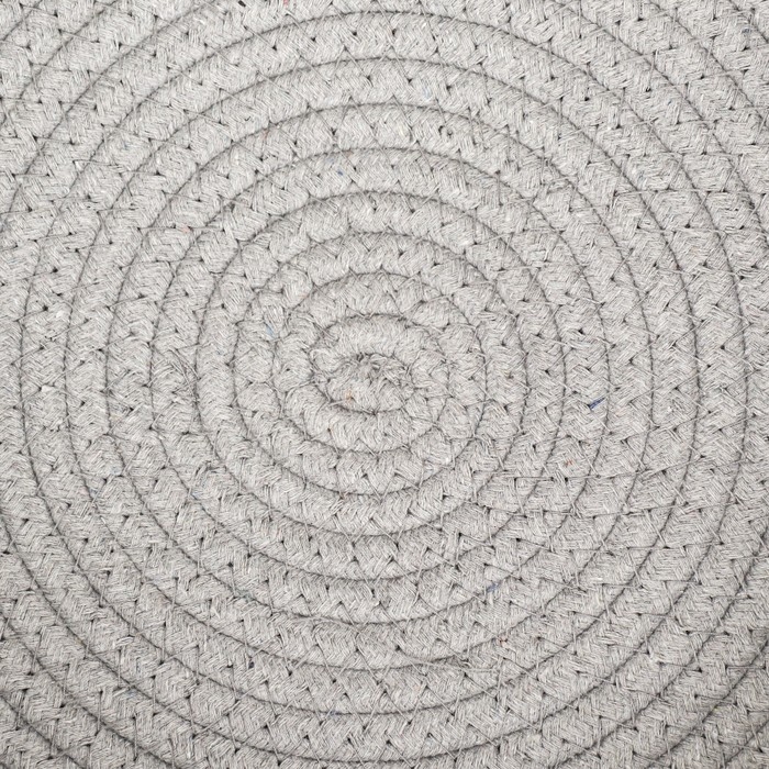 Экологичный лежак для животных (хлобчатобумажный), 40 х 30 х 15 см, вес до 15 кг, бело-серый