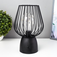 Ночник "Арти" LED от батареек 3хАА черный 15х15х25 см RISALUX Ночник "Арти" LED от батареек 3хАА черный 15х15х25 см RISALUX