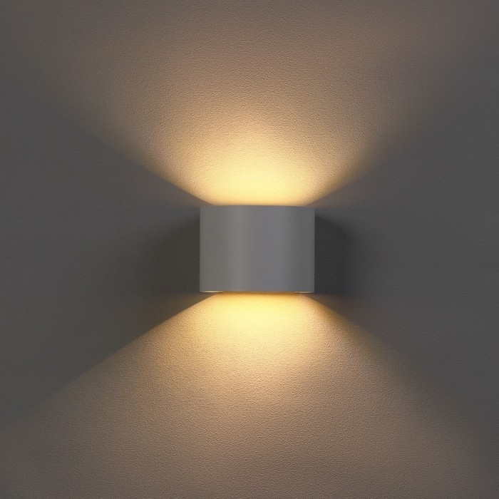 Светильник светодиодный настенный FSD-005, 6 Вт, 450 Лм, 3000К, IP54, 220 В, металл, белый