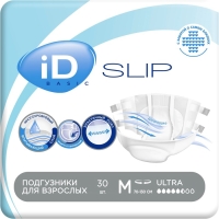 Подгузники для взрослых iD Slip Basic, размер M, 30 шт. Подгузники для взрослых iD Slip Basic, размер M, 30 шт.
