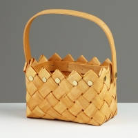 Корзина плетеная, 17 х 13 х 11/23 см, секвойя Корзина плетеная, 17 х 13 х 11/23 см, секвойя