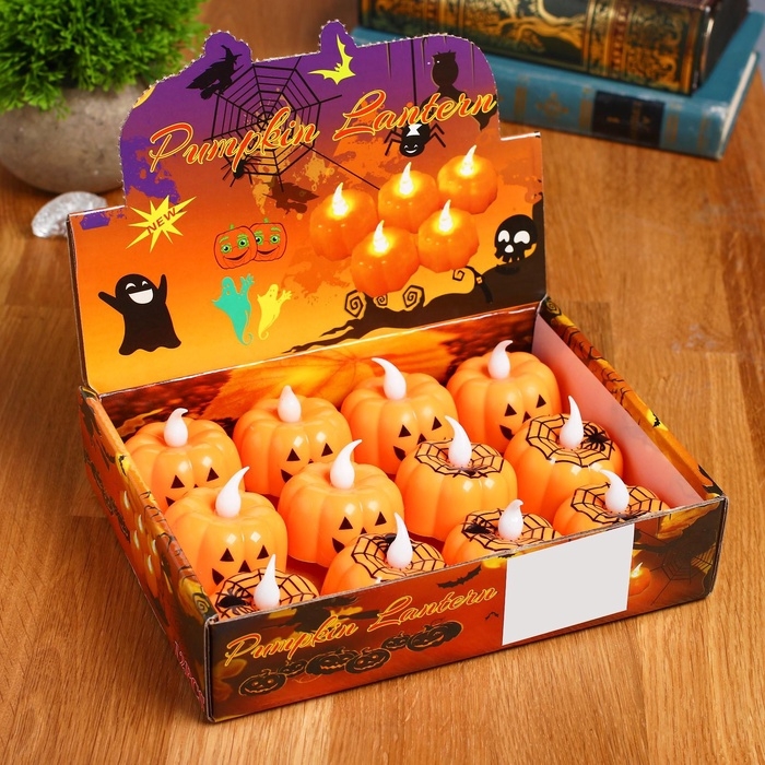 Свеча «Тыковка», светодиодная, виды МИКС Свеча «Тыковка», светодиодная, виды МИКС