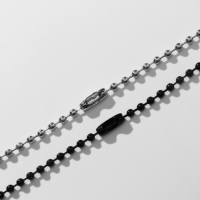 Кулоны &laquo;Неразлучники&raquo; рука хамса, цвет чёрно-серебряный, 45 см