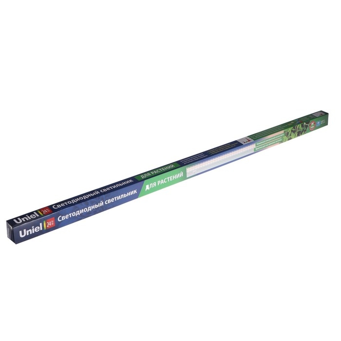 Фитосветильник светодиодный Uniel, 24 Вт, 872 мм, IP40, 220 В, для фотосинтеза, белый Фитосветильник светодиодный Uniel, 24 Вт, 872 мм, IP40, 220 В, для фотосинтеза, белый