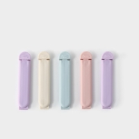 Зажимы для пакетов Доляна &laquo;Базис&raquo;, 5 шт, 7 см, цвет МИКС