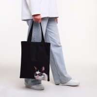 Шопер без застёжки, цвет чёрный Шопер без застёжки, цвет чёрный