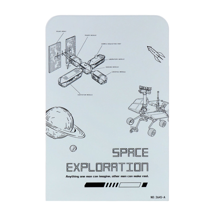 Подставки для книг "Космическая станция", 2 штуки, голубые